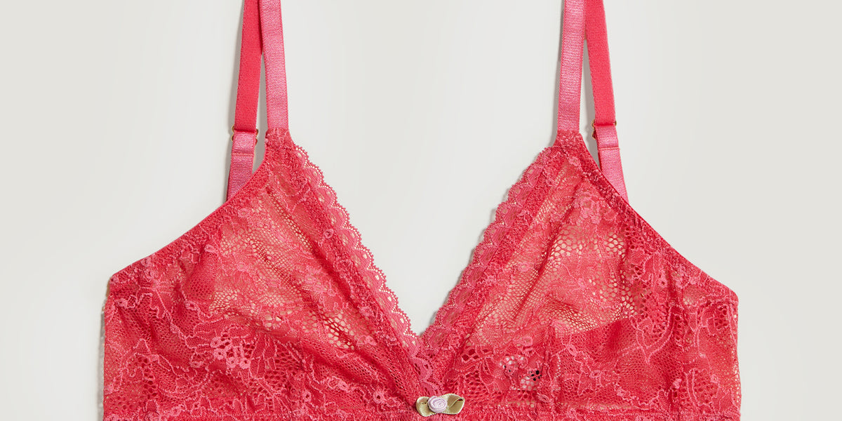 Paradise - Blush Pink Lace Bralette – Felicia's Collection, LLC