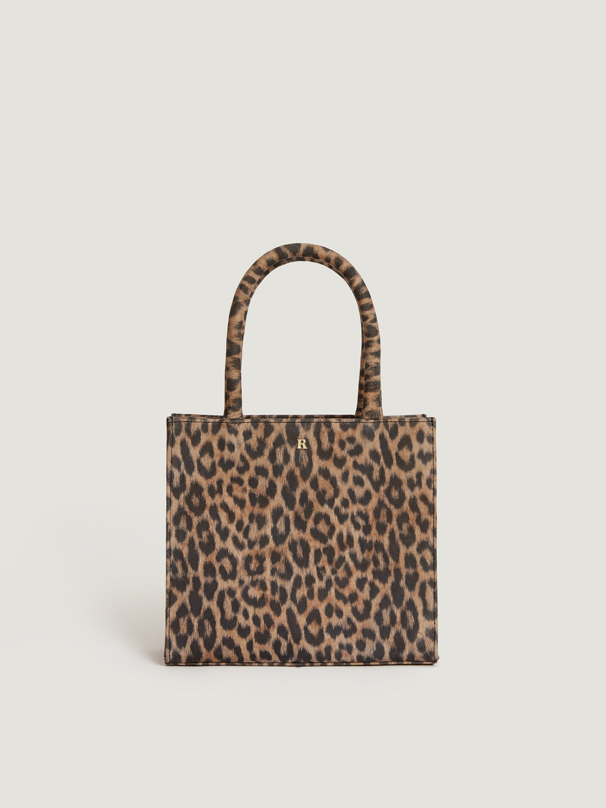 Leopard suede mini bag Rouje