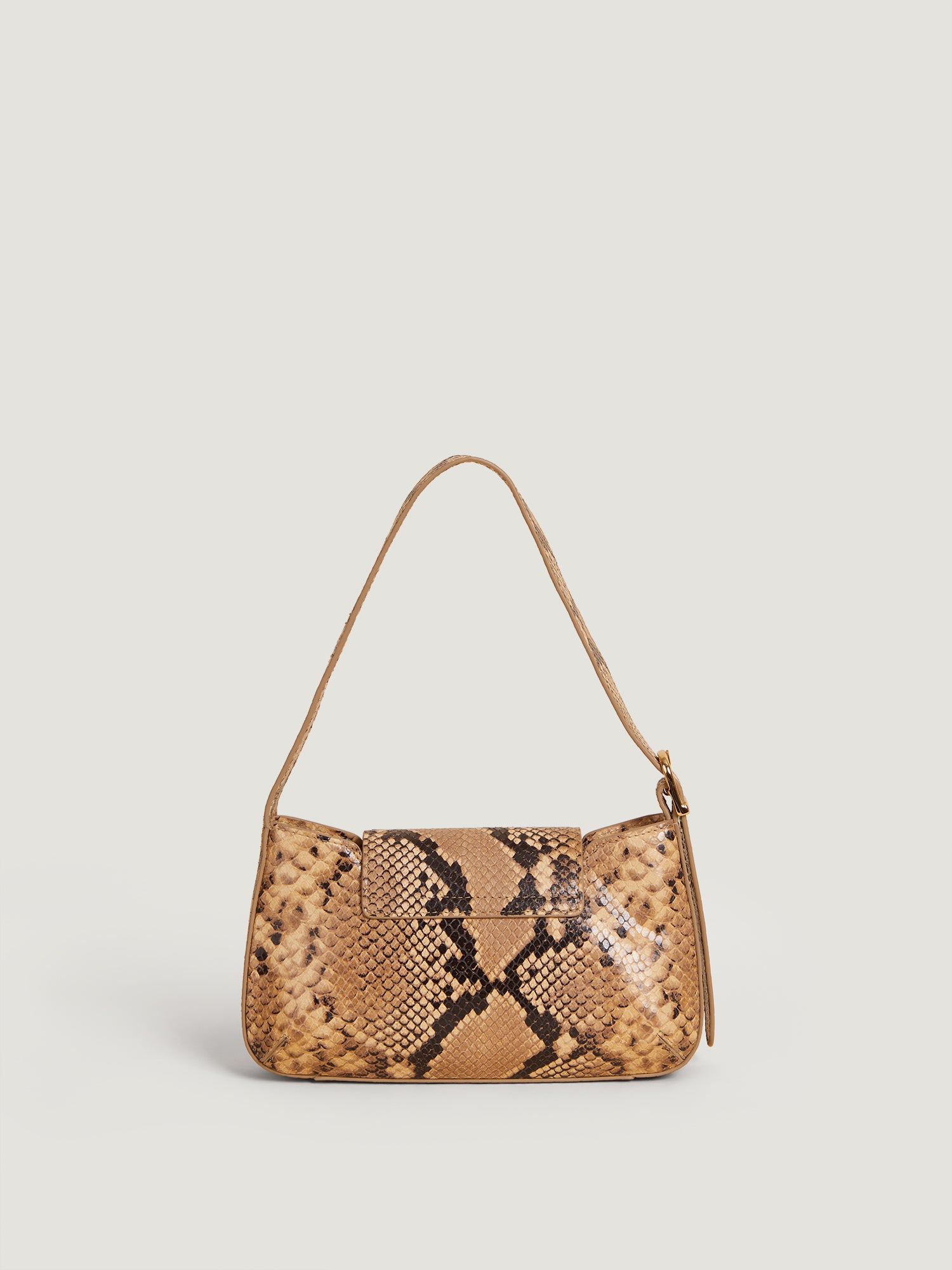 Baguette bag in natural python-like leather | Rouje