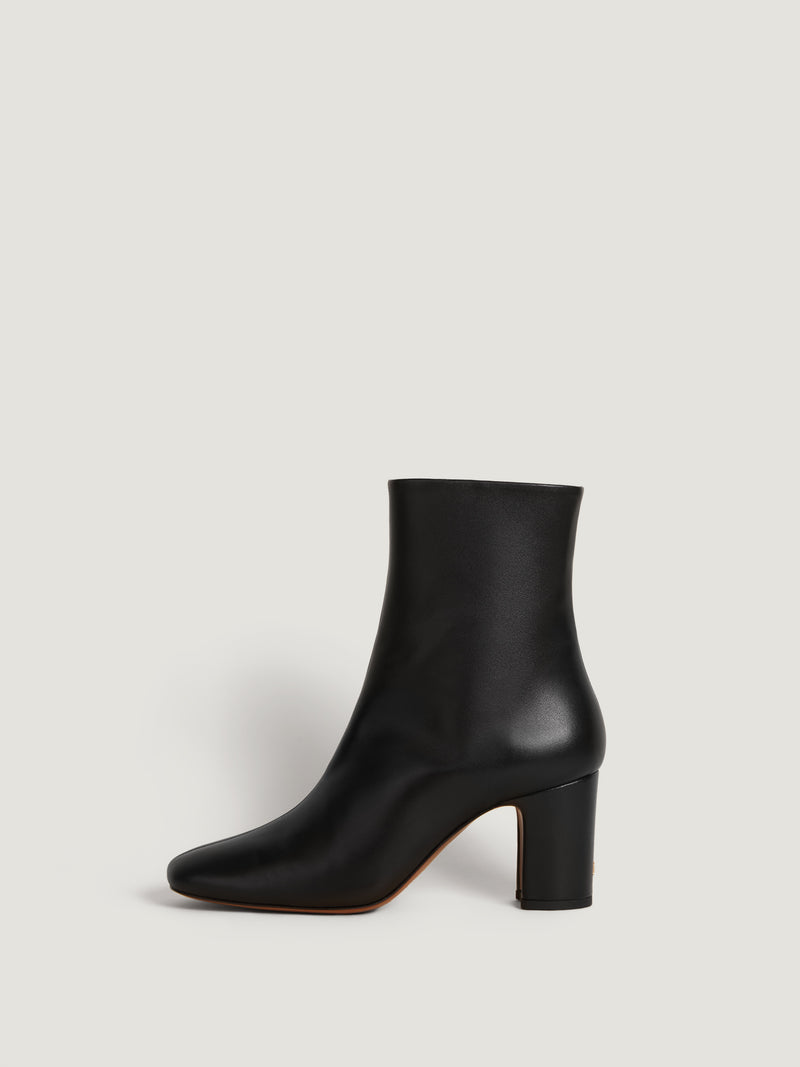 Soft black leather ankle boots | Rouje