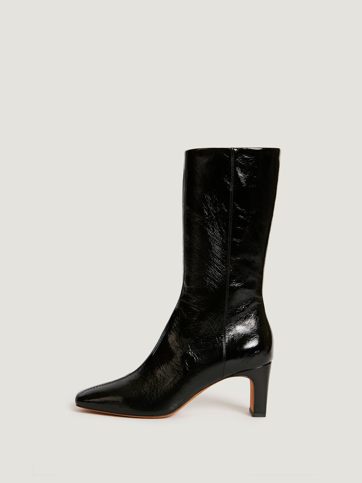 Boots cuir vernis online